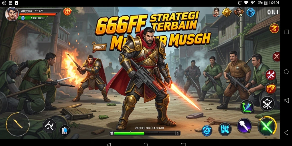 Tangkapan layar gameplay 666FF yang menampilkan pertempuran strategis yang mendebarkan.