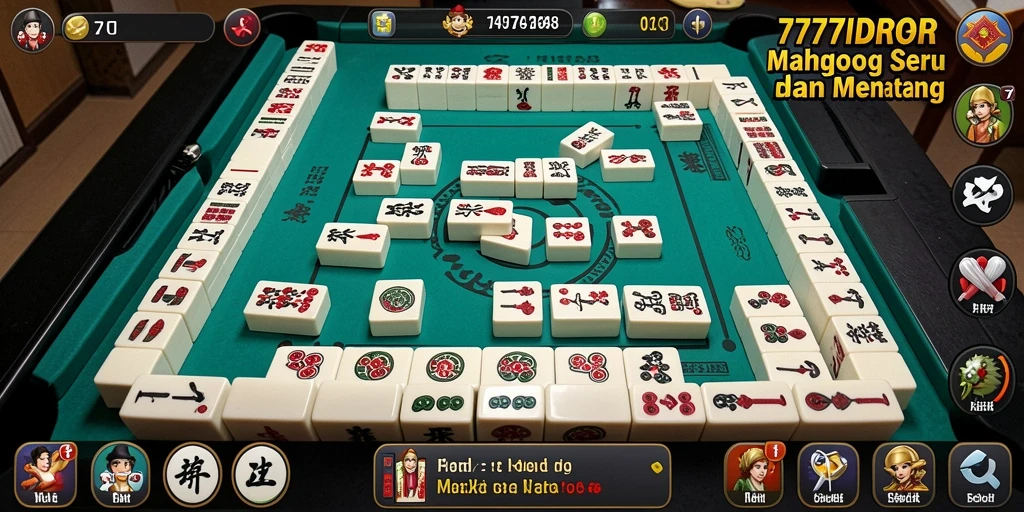 Tampilan gameplay Mahjong yang menakjubkan di 777IDR.