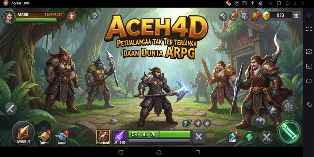 Screenshot gameplay menunjukkan pertarungan epik dalam <strong>ACEH4D</strong>.