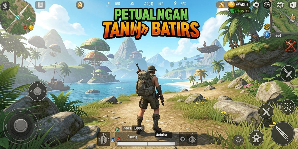 Screenshot yang menampilkan petualangan seru dalam dunia Open World.