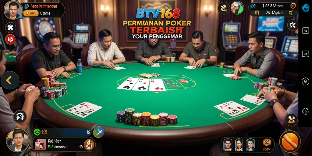 Tampilan menarik gameplay poker BTV168 yang seru.
