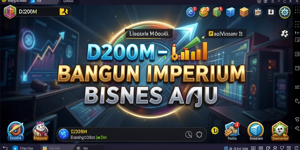 Screenshot gameplay D200M menampilkan keseruan membangun bisnis.
