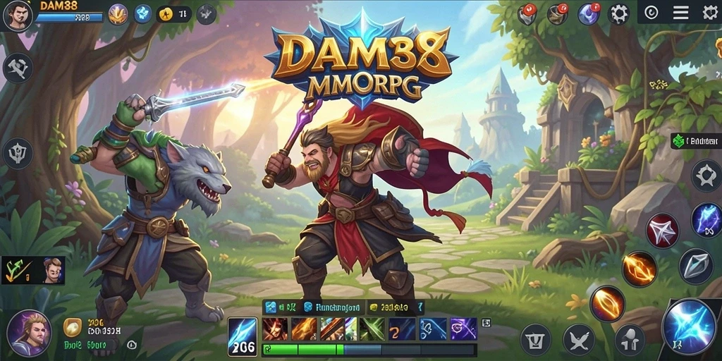 Tampilan gameplay MMORPG yang seru dan mendebarkan dalam DAM88.
