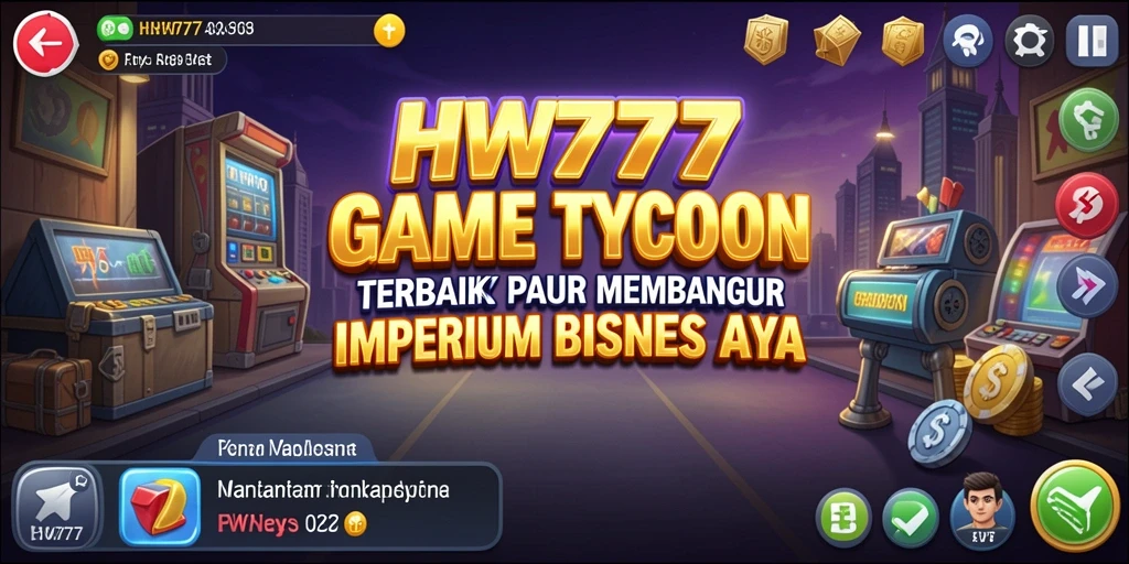 Tangkapan layar HW777 menampilkan antarmuka bermain Tycoon yang menarik.