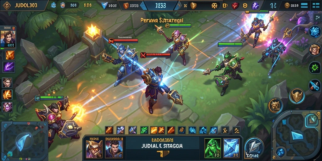 Gameplay seru JUDOL303 dengan pertarungan tim yang mendebarkan.