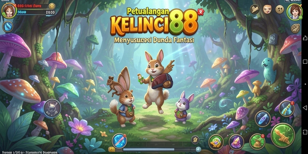 Tangkapan layar gameplay <strong>KELINCI88</strong> yang menunjukkan petualangan menakjubkan di dunia fantasi.