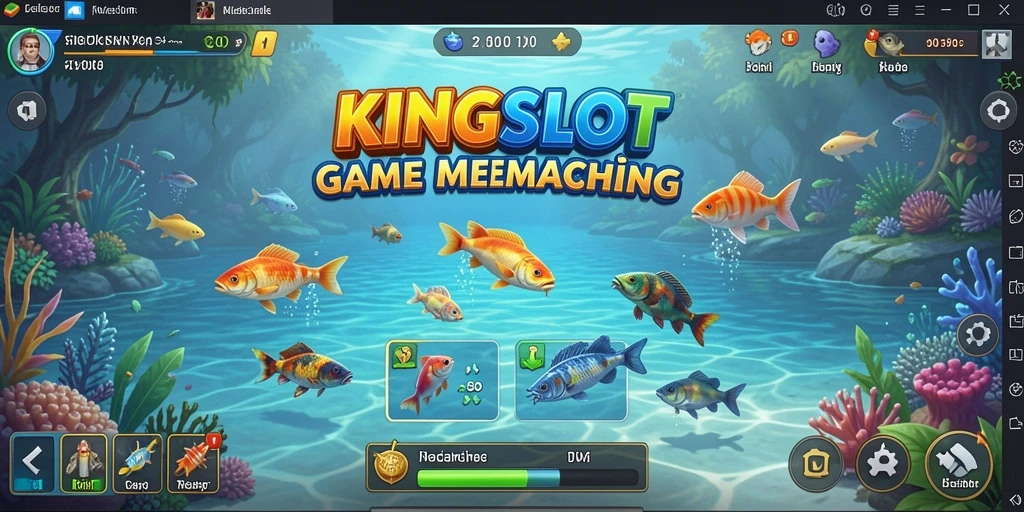 Screenshot utama KINGSLOT menampilkan gameplay memancing yang seru.