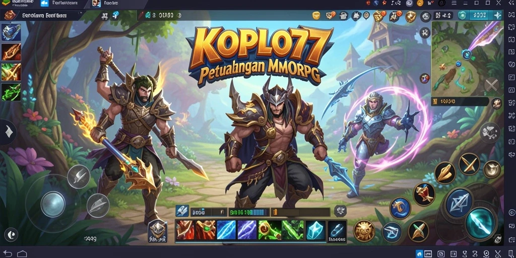 Tampilan gameplay seru dari KOPLO77 di dunia MMORPG.