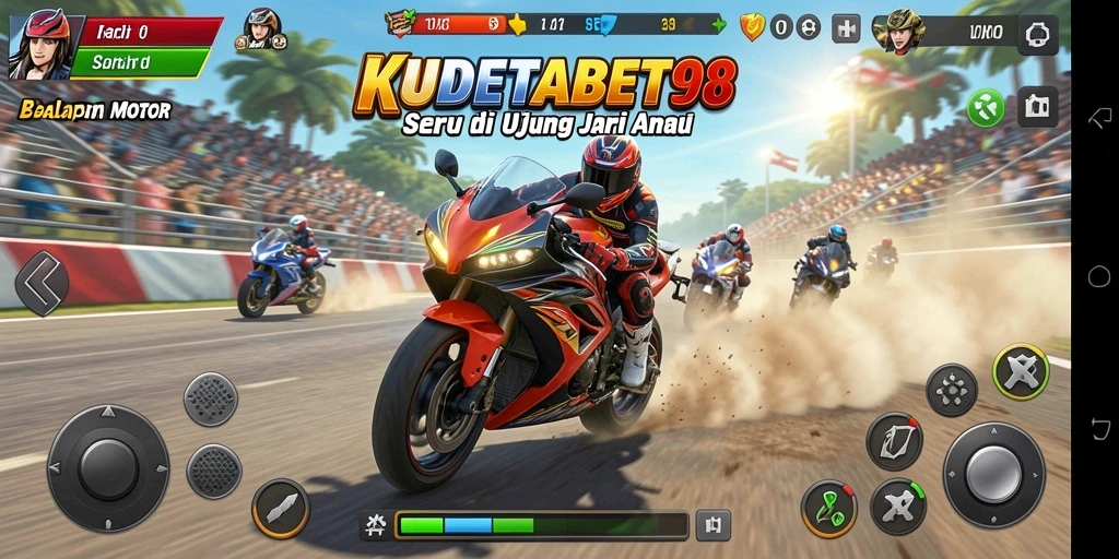 Gameplay seru balapan motor di KUDETABET98 yang penuh tantangan.