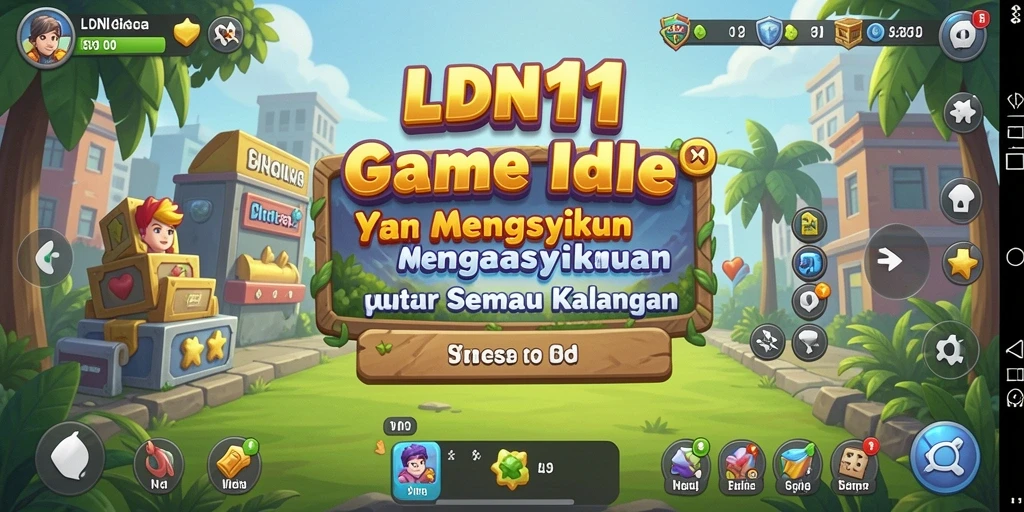 Tampilan gameplay LDN11 yang menunjukkan karakter dalam mode Idle.