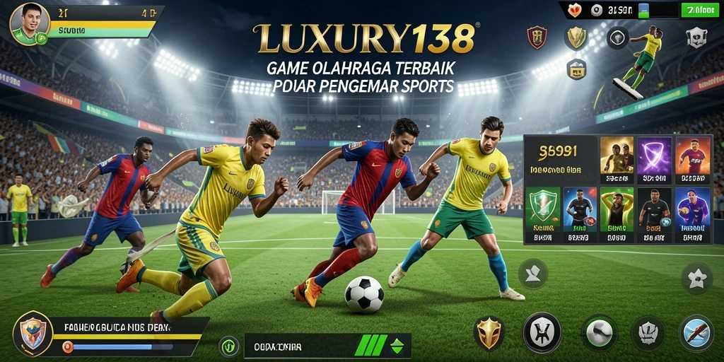 Screenshot menampilkan aksi permainan olahraga seru di LUXURY138.