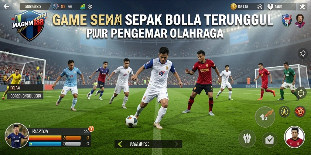 Tampilan gameplay MAGNUM188 yang menarik dan penuh aksi sepak bola.