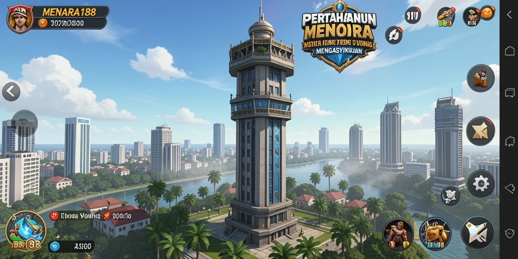 Tampilan menarik dari gameplay MENARA188 yang menantang dan strategis.