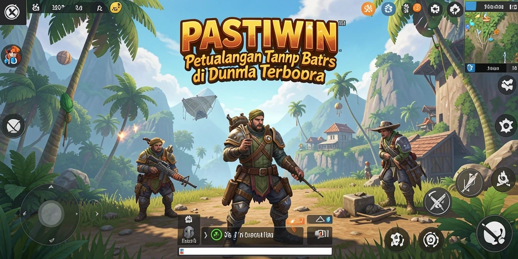 Tampilan menarik dari gameplay PASTIWIN dalam dunia terbuka.