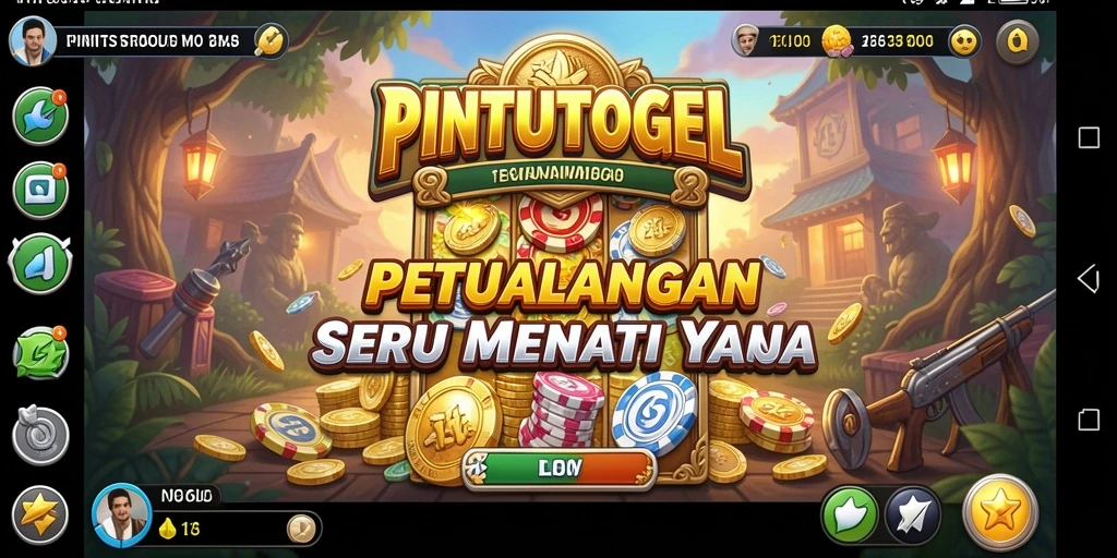 Screenshot utama PINTUTOGEL menampilkan gameplay petualangan yang mendebarkan.