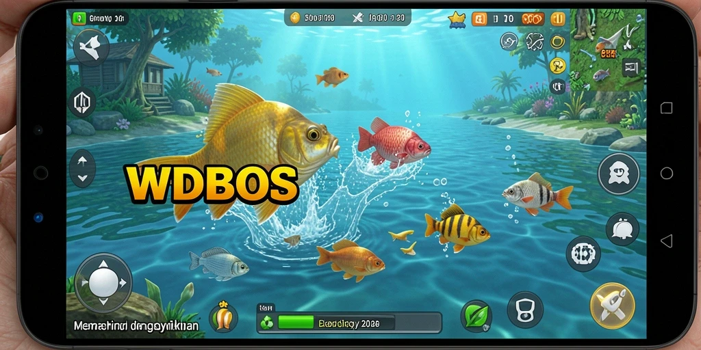 Tangkapan ikan besar dalam gameplay WDBOS yang seru.