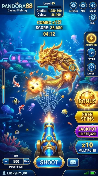Tampilan antarmuka pandora88 yang ramah pengguna.